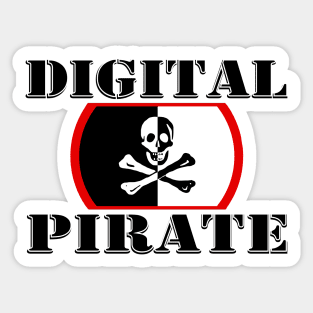 Digital Pirate - Programmer Coding Digital Marketeer Sticker